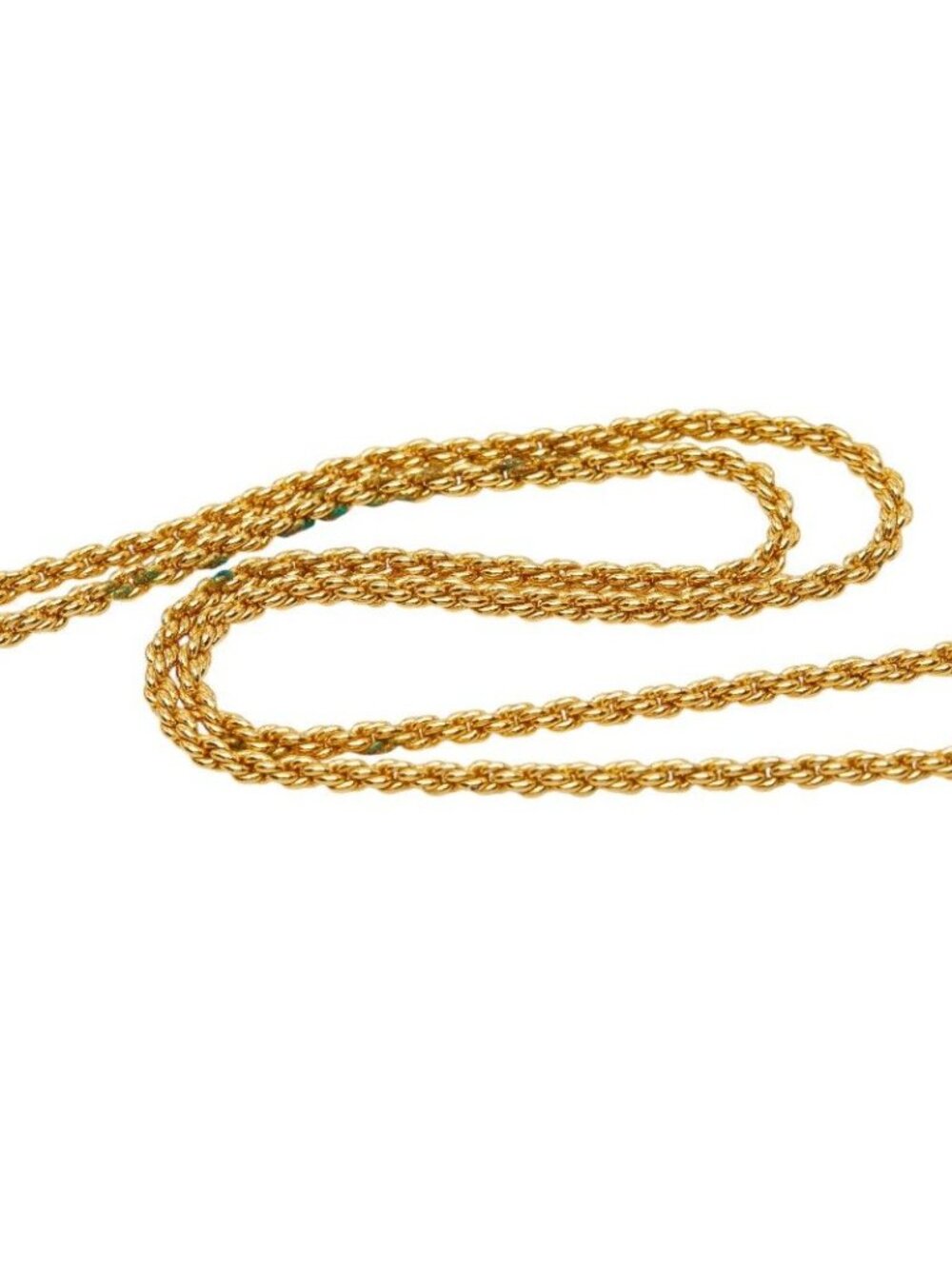 Dior Large Chain Pendant Necklace Gold Line Stone Plated - Picture 5 of 8